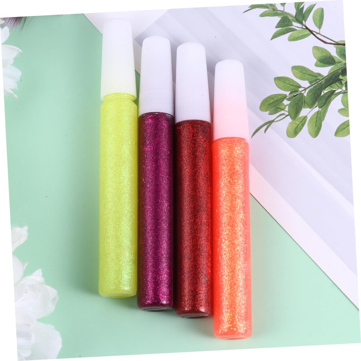 OSALADI 5 Satz mit 50 Glitzerklebestiften Bunt Glänzend für Bastelarbeiten Zufällige Farbe