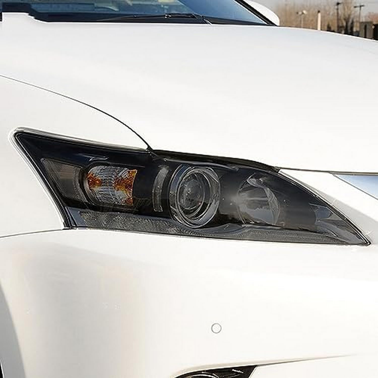 Película protectora para faros de TPU negro que resiste arañazos en tu Lexus CT