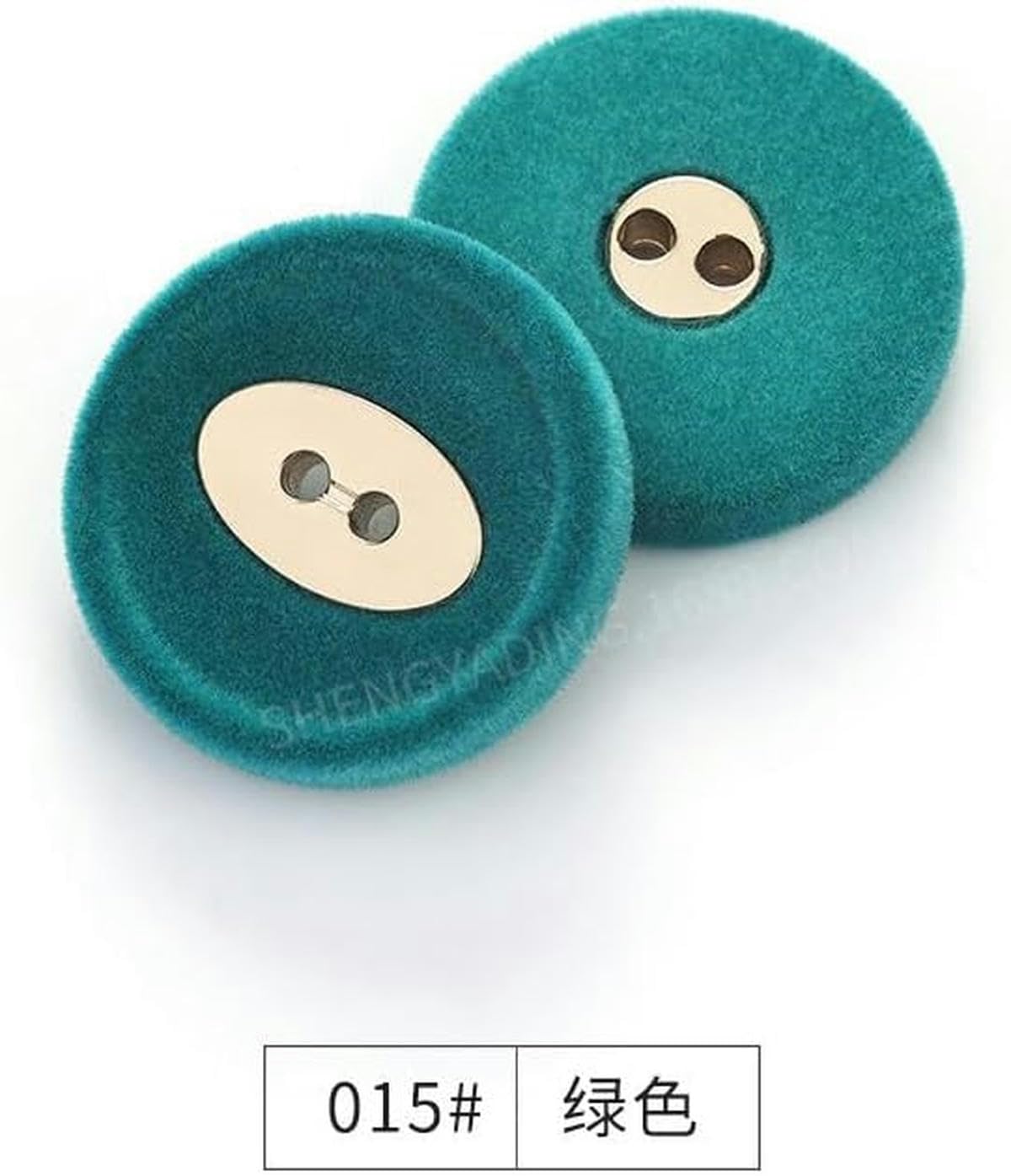 100 PZ 25 MM 2/4 Fori Bottoni Rotondi Verdi Rivestiti in Tessuto Bottoni in Velluto per Abbigliamento Lavorazione Artigianale Cucito Bottoni Grandi in Resina-verde scuro-40L=25.0 MM
