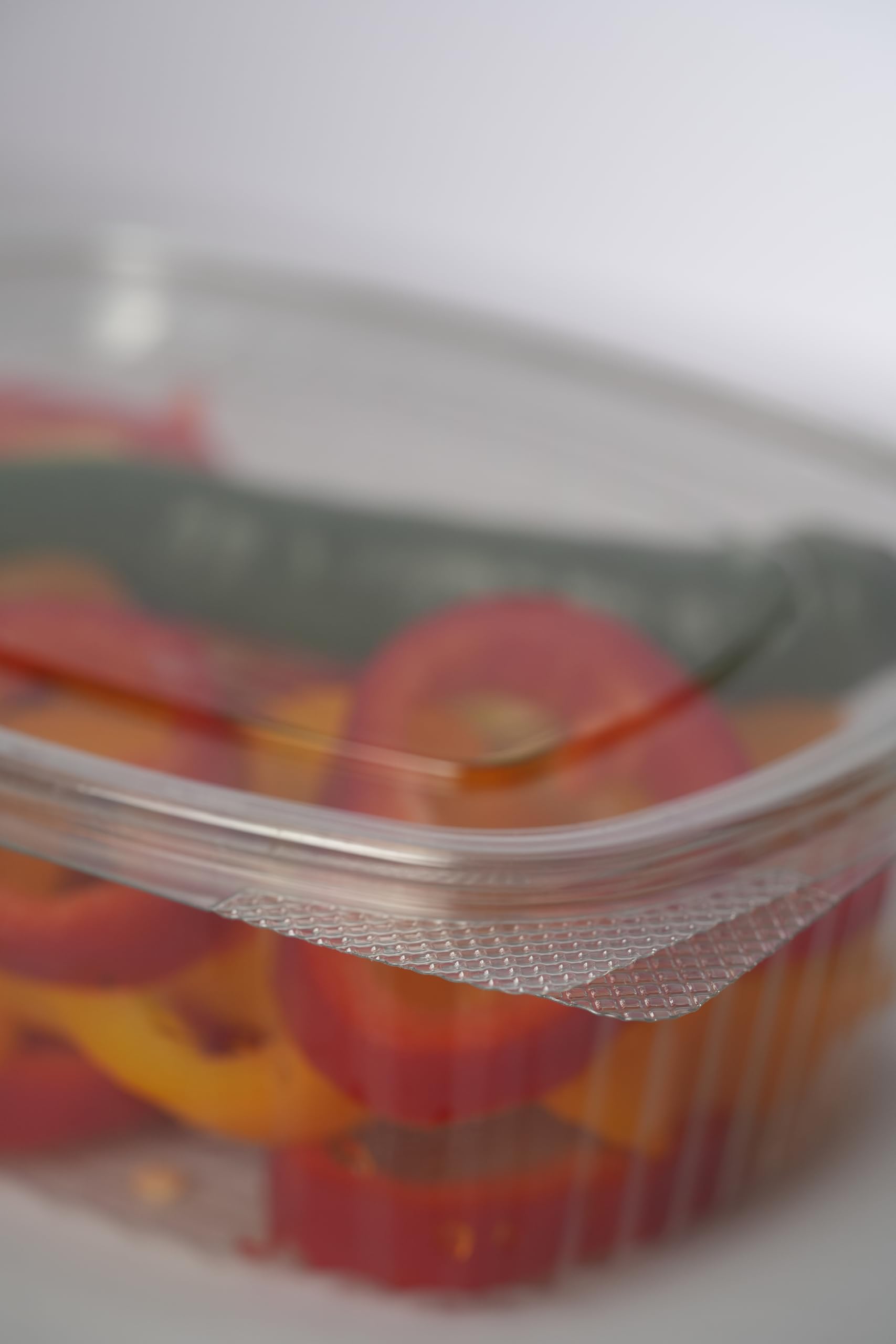 Commerline Recipientes de plástico con tapa, 1000 ml, 500 unidades, cuencos plegables | Caja de plástico transparente de polipropileno desechable con tapa, bandeja de plástico, caja rectangular para comida