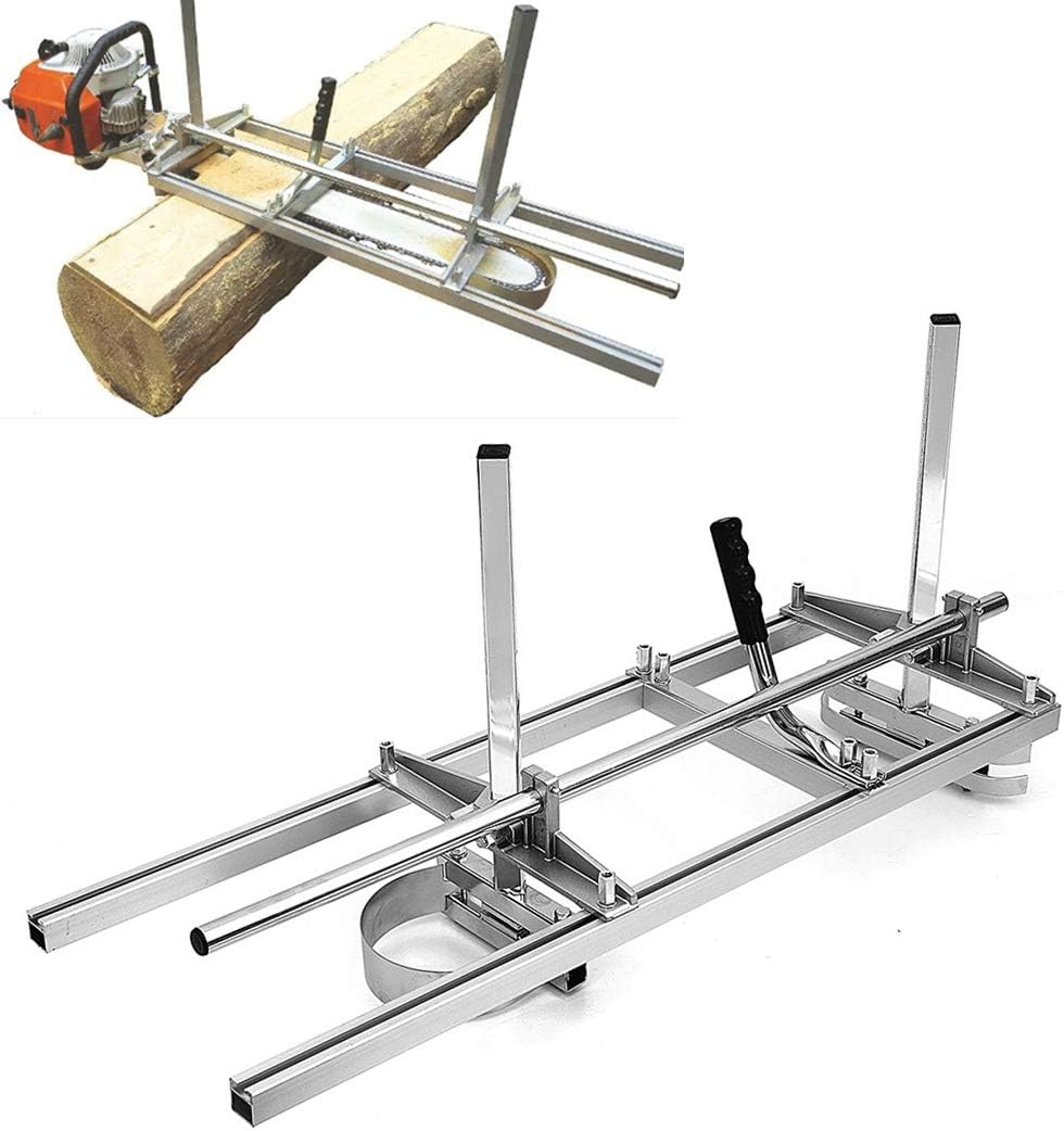 chainsaw mill Portable Chainsaw mill 36" Inch steel and Aluminum Planking Milling Bar Size Cutting Milling (36“)