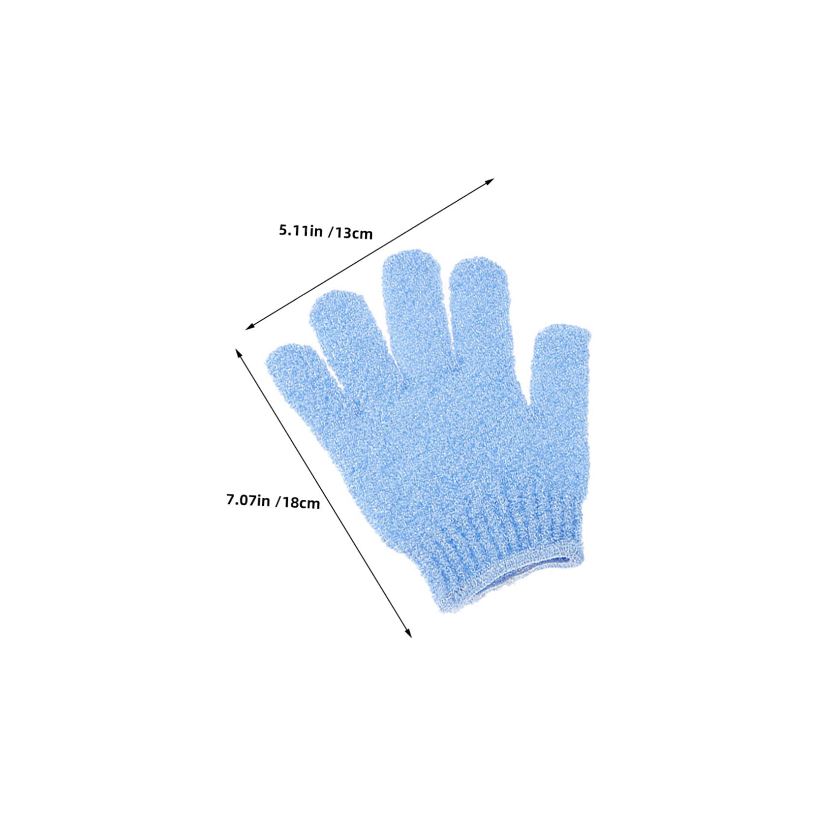 Anneome 16 Paia Guanti Esfolianti per Corpo Guanto da Bagno in Nylon Bifacciale Guanti Scrubber per Doccia Spa Cinque Dita per Lavaggio del Corpo per Uomo e Donna