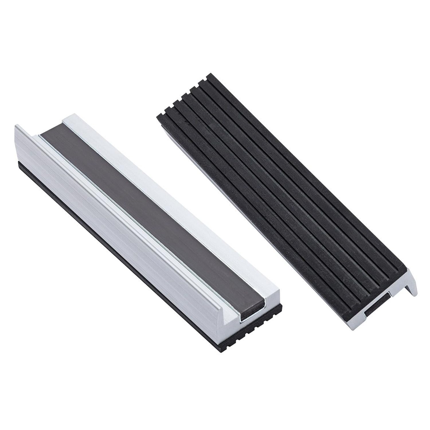 Yost Vises MR-350 5" Magnetic Aluminum Vise Jaw Caps with Rubber Finish (1 Pair), White