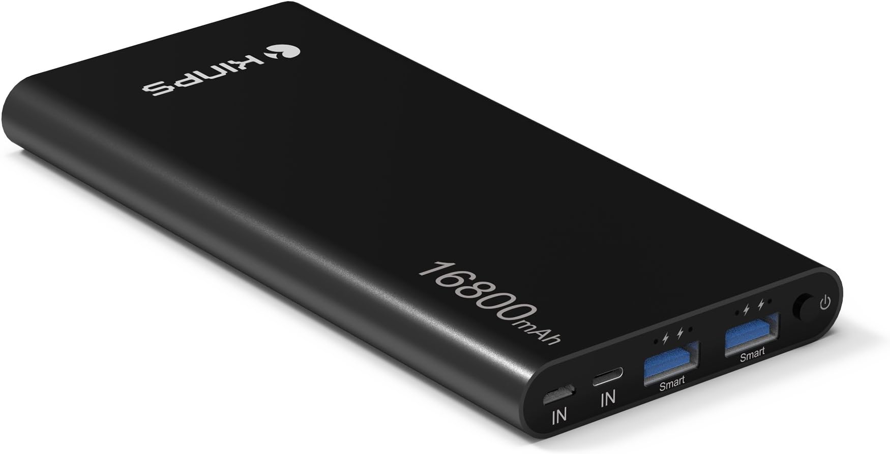 Kinps Powerbank External High Capacity Battery for the Quick Charging of your Apple and Android Devices via the Dual USB Output with Smart Technology