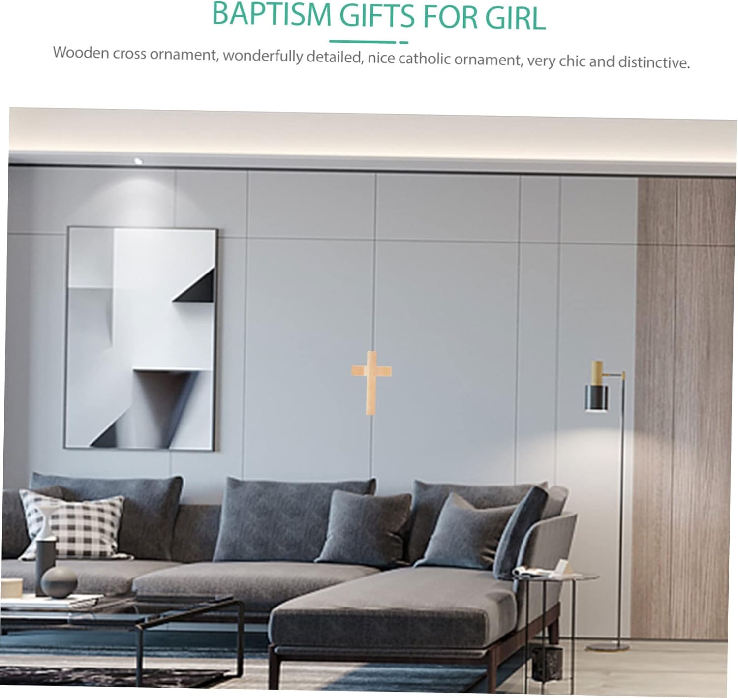 Zerodeko 5pcs Wooden Cross Wall Decor Religious Cross for Home Decoration Solid Wood for Baptism Weddings and Spiritual Compact Elegant Design