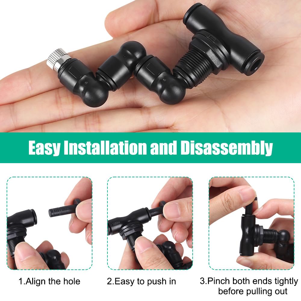 Reptilien Terrariendüse 360° Verstellbar – Doppelkopf-Nebelsprinkler Für Feuchtigkeit & Nebeleffekte