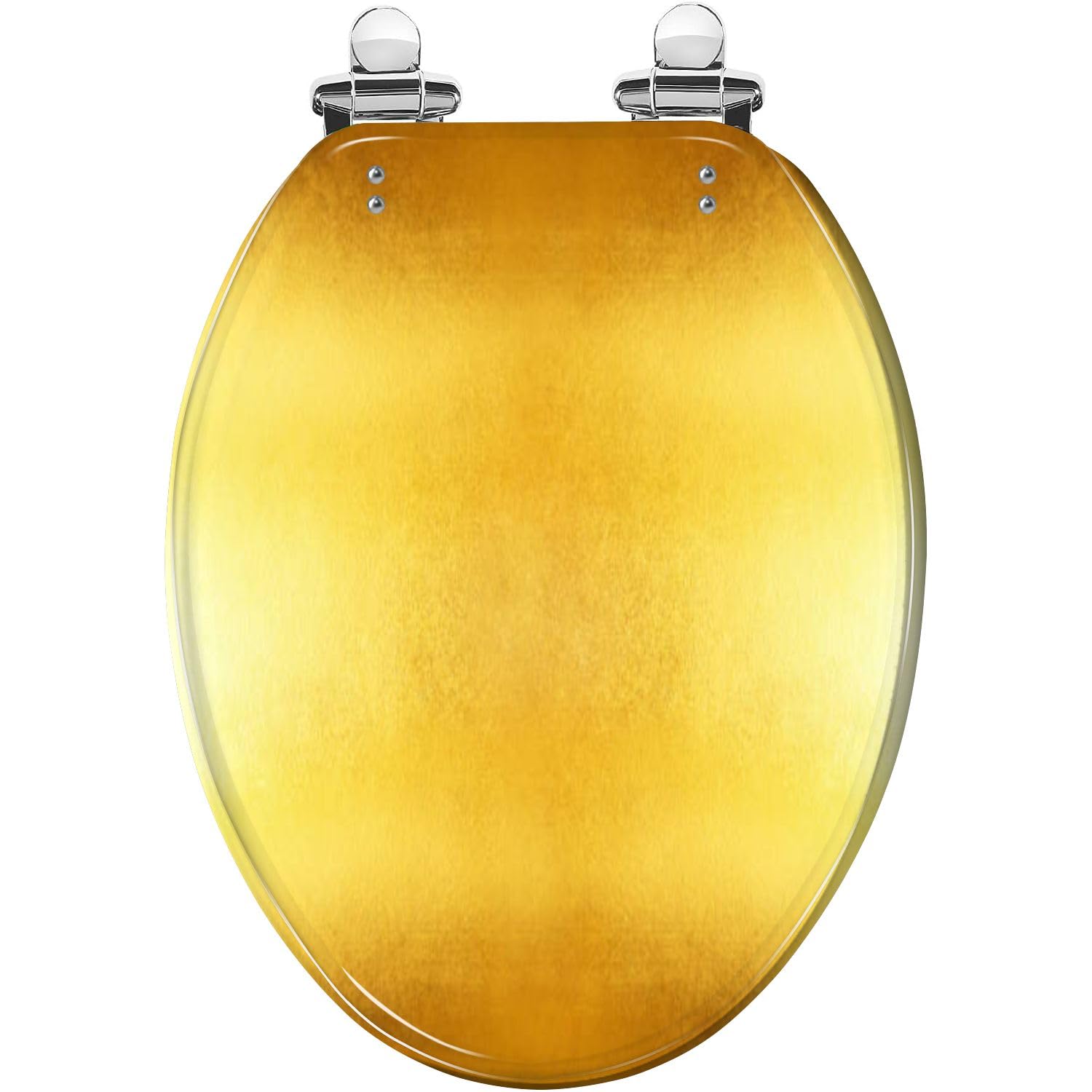 Tazyyzuu Multi3 Bright Yellow Elongated Toilet Seat Slow Close Quick-Release Hinges Easy To Clean(Multi3)