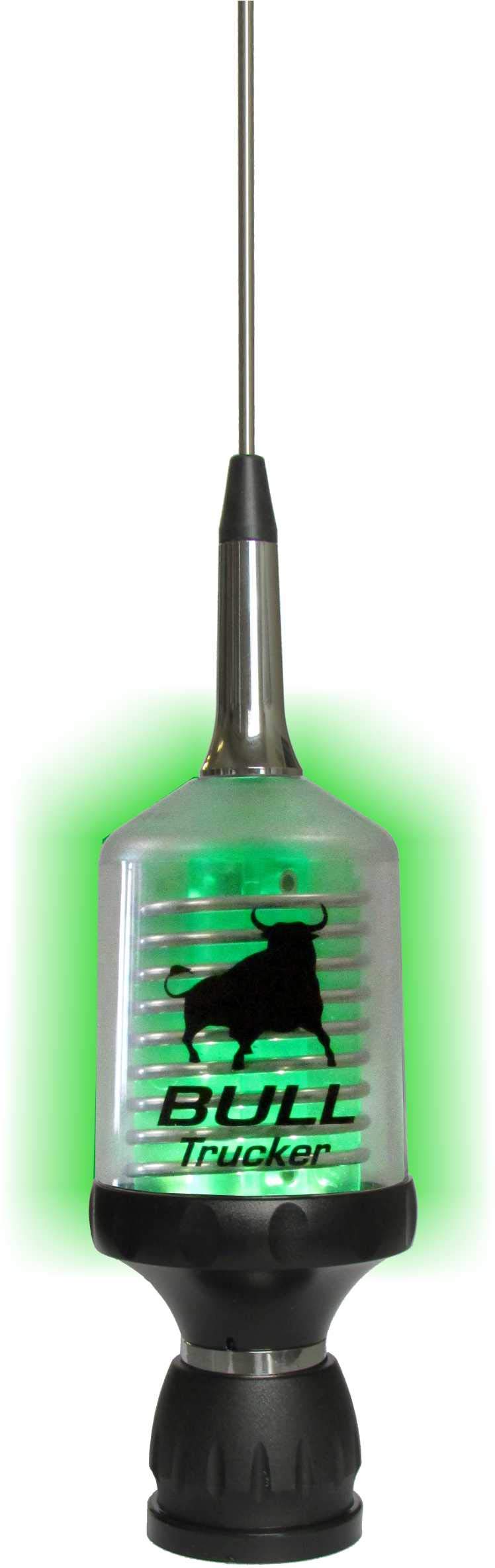 Sirio Antenas Bull 5000 Coax Antena CB de vehículos, Inoxidable/Verde/Negro