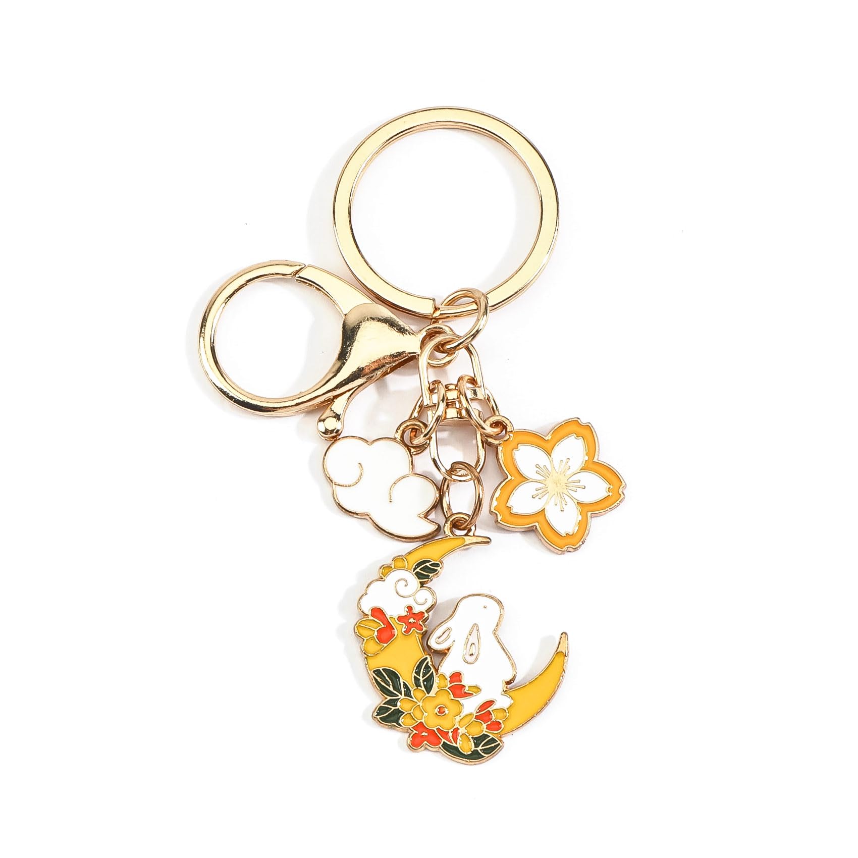 Gallkeat Hase Schlüsselanhänger Auto Schlüsselanhänger Cartoon Taschen Anhänger Bagcharm Damen Key Chain Cute Geschenk für Damen