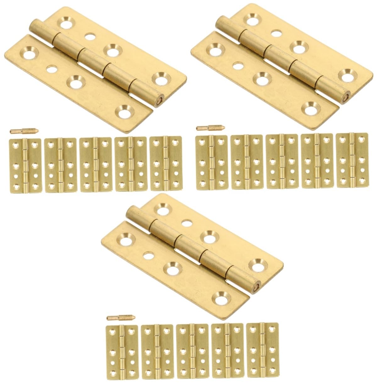 Charnières continues anti outils : installation facile en cuivre pour réparer vos boîtes 18pcs