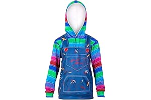 Boys Girls Horror Movie Scary Chucky Toddle Kids Good Guys Inspired Pullover Hoodie Sports Sweatshirt