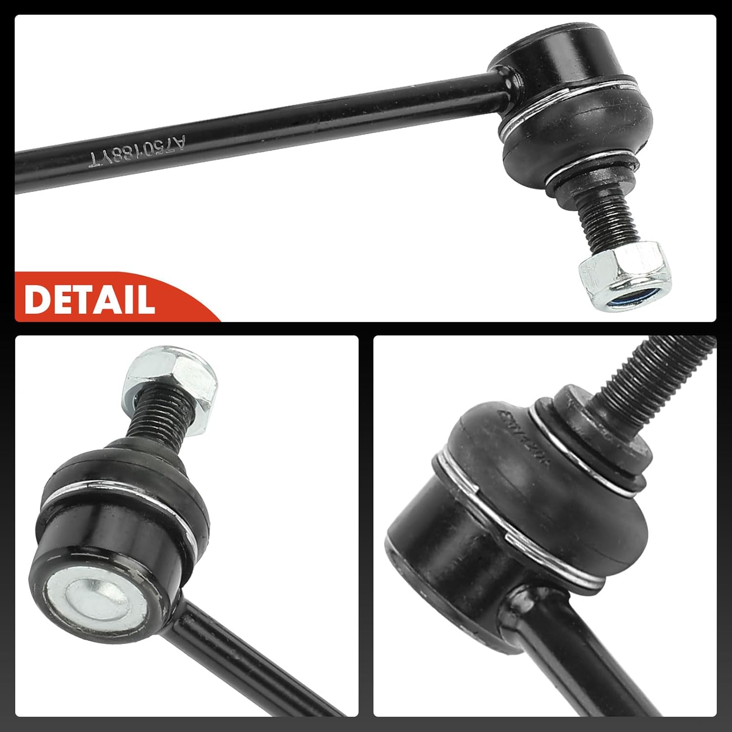 A-Premium Set of 4, Front & Rear Sway Bar Links Kit Stabilizer Bar Links, Compatible with Chevrolet Captiva Sport 2012-2015, Suzuki XL-7 2007-2009, Saturn Vue 2008-2010