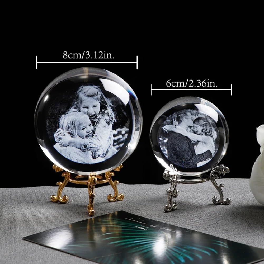 Personalisiert Schneekugel Mit Foto | 3 Größen & Farben | Individuelles Geschenk