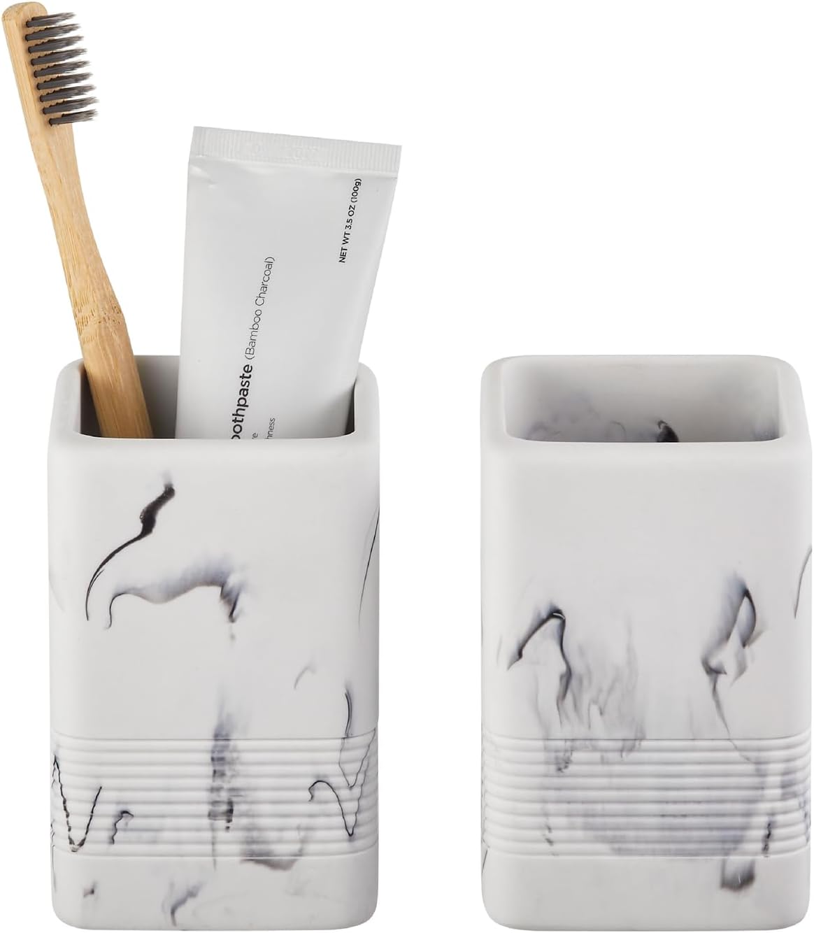 Amazon.com: INIUNIK Toothbrush Holders for Bathrooms, 2PCS Resin ...