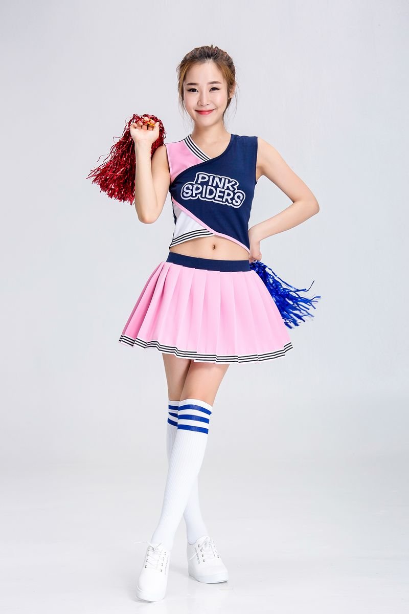 Amazon.co.jp: S&C Live ラブリーチアガールコスチューム チアリーダー
