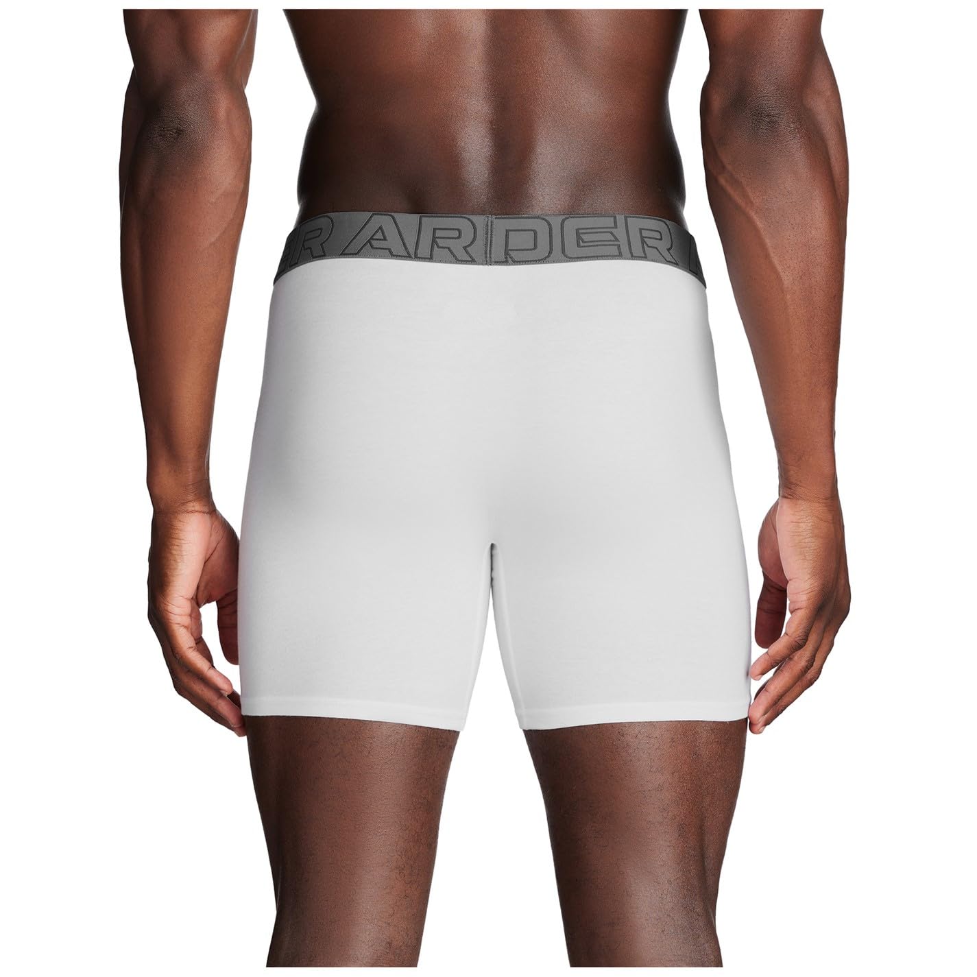 Under Armour Men's Performance Cotton 6" 3 Pack Solid Boxer Briefs Boxers Hombre (Pack de 3)