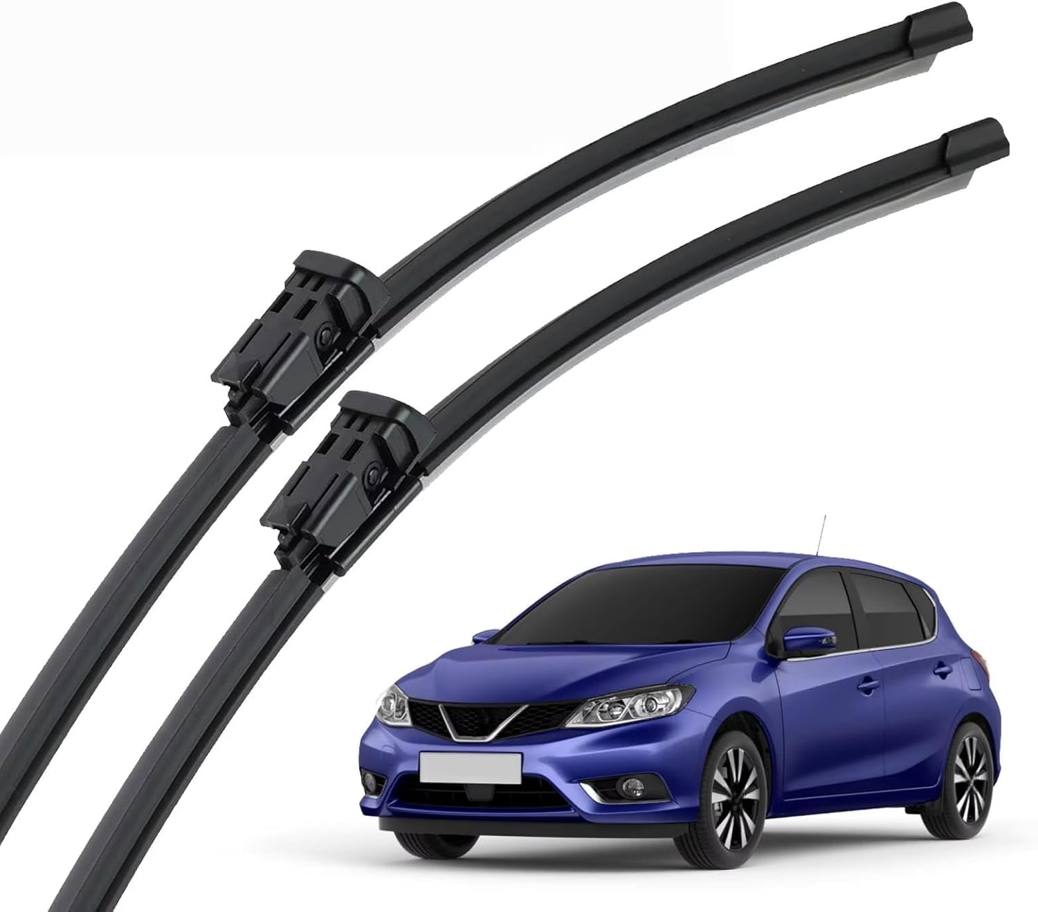 nwsplmy Front Windscreen Wiper for Nissan Pulsar Tidda C13 2014-2023 26"+14", Silent All-Season Replacement Blades Streak-Free Easy Install