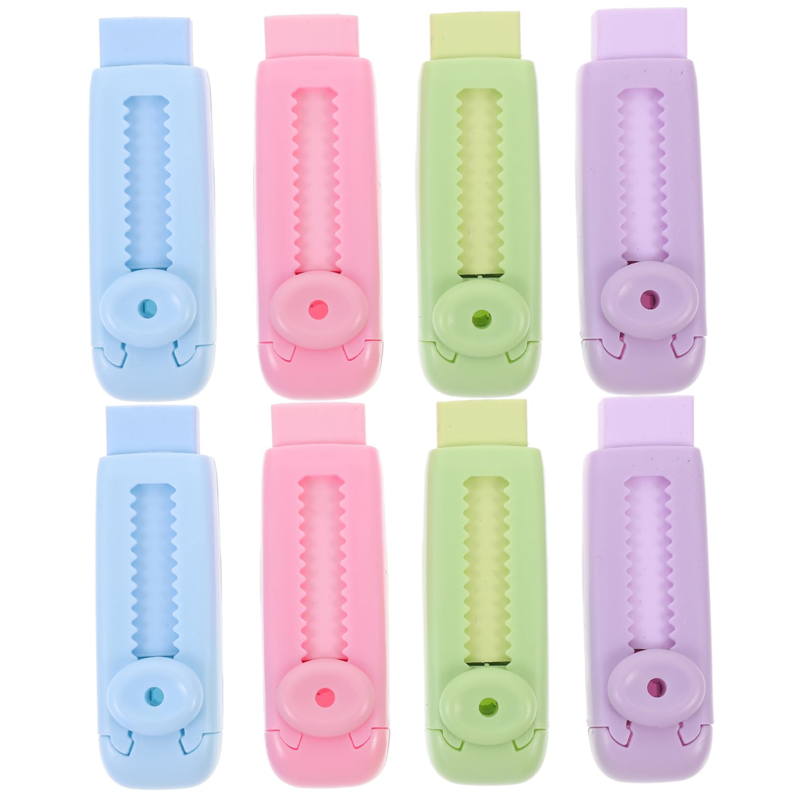 SHINEOFI 32pièces Gommes Rétractables Colorées Effaceurs Traceless Pour Étudiants Fournitures Scolaires Et Amusantes