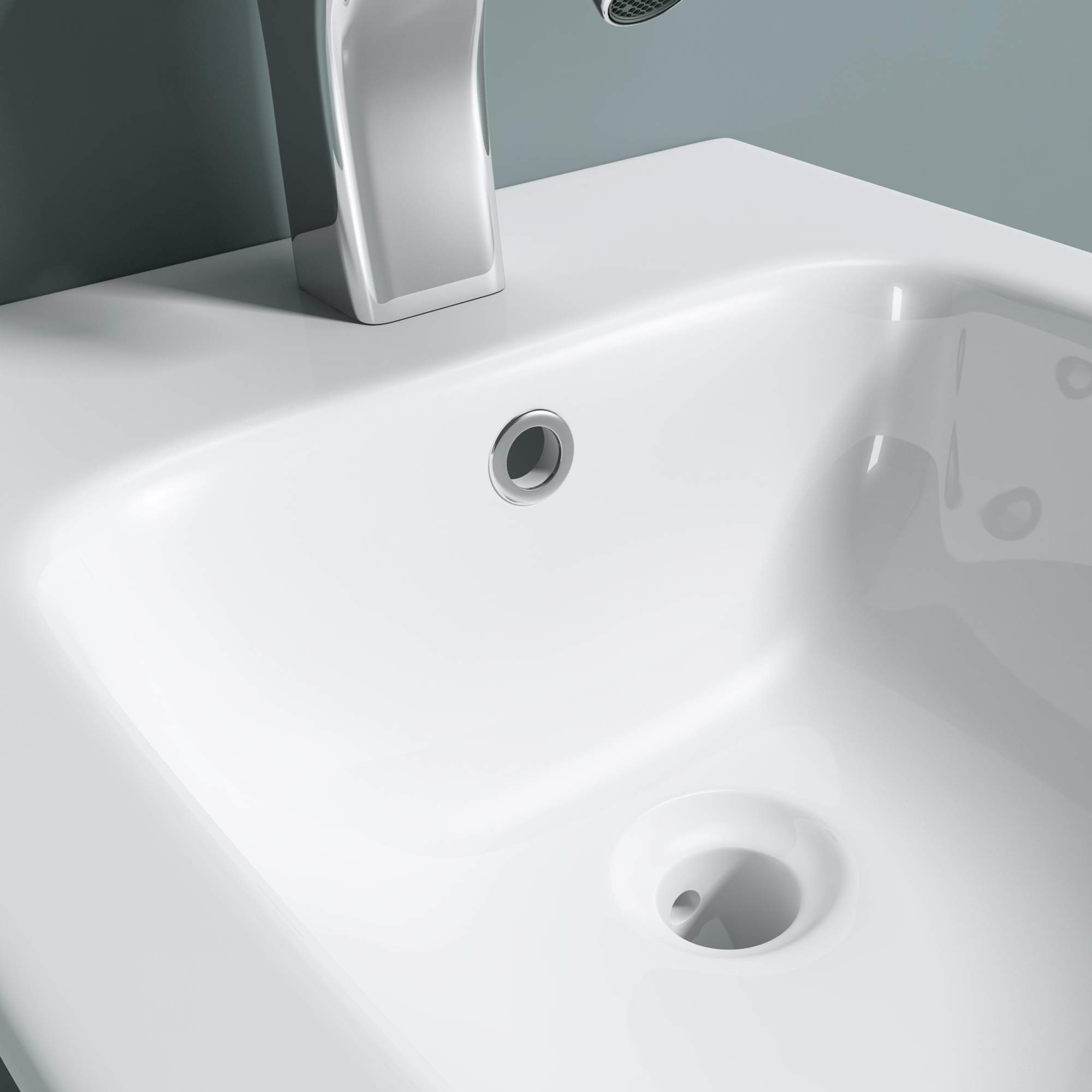RAK Feeling Matt White Back To Wall Bidet With 1 Tap Hole - MP18500A
