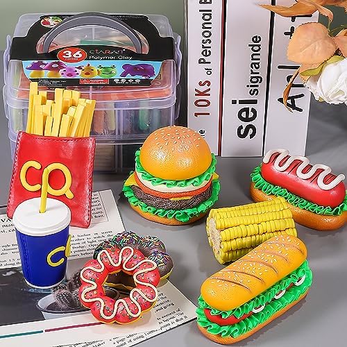CiaraQ Polymer Clay-Oven Baked Modeling Clay with Sculpting Tools, 36 Colors, 2.6 lbs 6 61zPi4NtGcL. AC