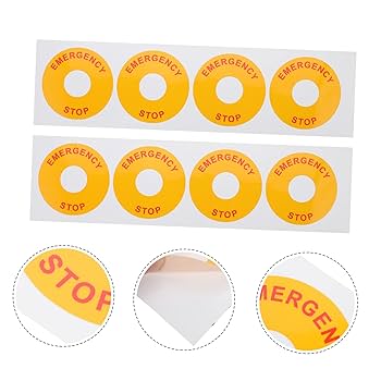 ⚠️8/10~8/25発送不可⚠️ Amazon.co.jp: Healvian 8個 非常停止警報 設備非常停止サイン