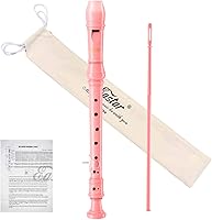 Vista 15 de Eastar Flauta Dulce Soprano para Niños Principiantes, Digitación Alemana en Do con Kit de Limpieza, Apoyo para el Pulgar, Bolsa de Algodón, Tabla