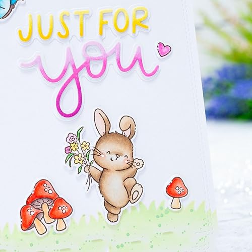 Miniatura 7 de LOVELY DAY - Juego de sellos y troqueles para hacer tarjetas, sellos transparentes y troqueles de corte de metal para álbumes de recortes,