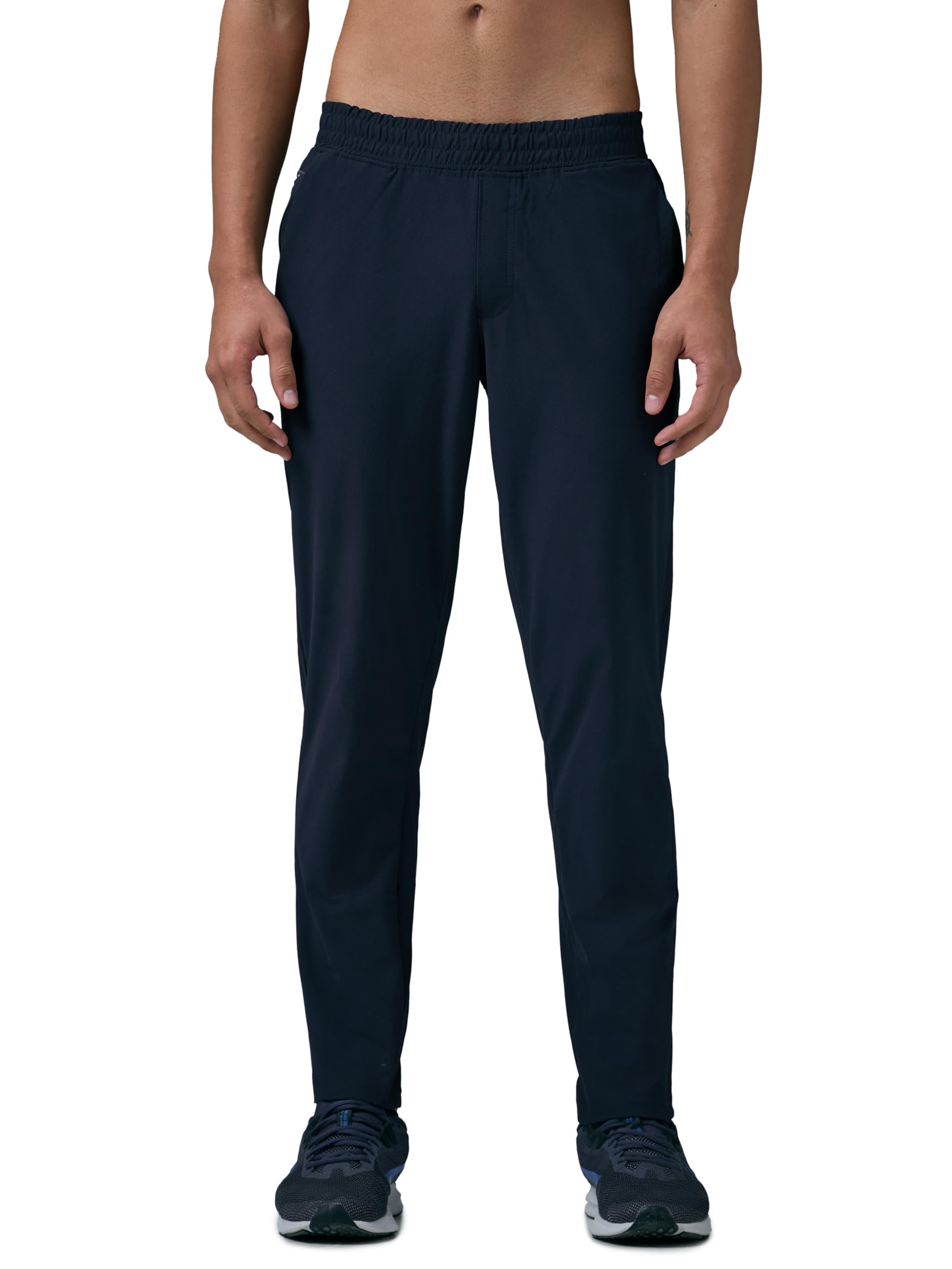 TECHNOSPORT Men's Regular Fit Mid Rise Solid Plus Size Trackpants with Quick Dry, Anti Microbial, SPF50+ for Regular and Sports Use