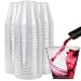 WDF 200pcs 9OZ Silver Cups, Disposable Silver Glitter Plastic Cups-Premium Wedding Cups-Party Cups