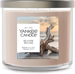 Seaside Woods, Scented Candle, 14.5oz 3-Wick Candle Jar with up to 40 Hours Burn Time, Giftable