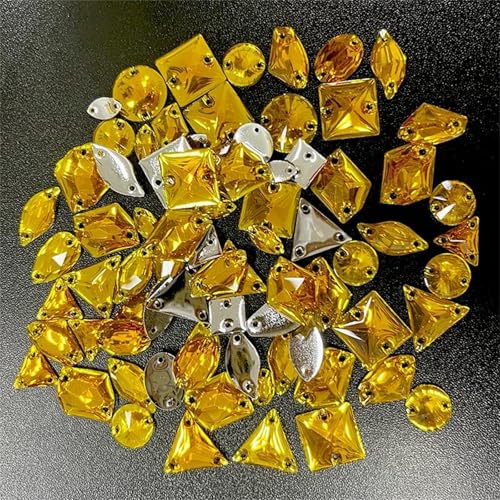 Strass à coudre de forme mixte pour accessoires et loisirs créatifs