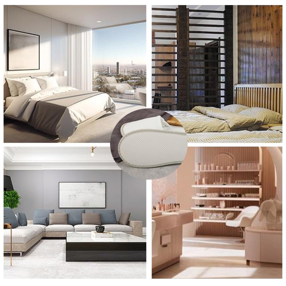 bianco Ciabatte da Viaggio, Pantofole Hotel,Pantofole Ospiti,Ciabatte Ospiti,Antiscivolo,Pantofole Antiscivolo,per Ospiti Spa Famiglia Hotel Festa Casa,3 Paia