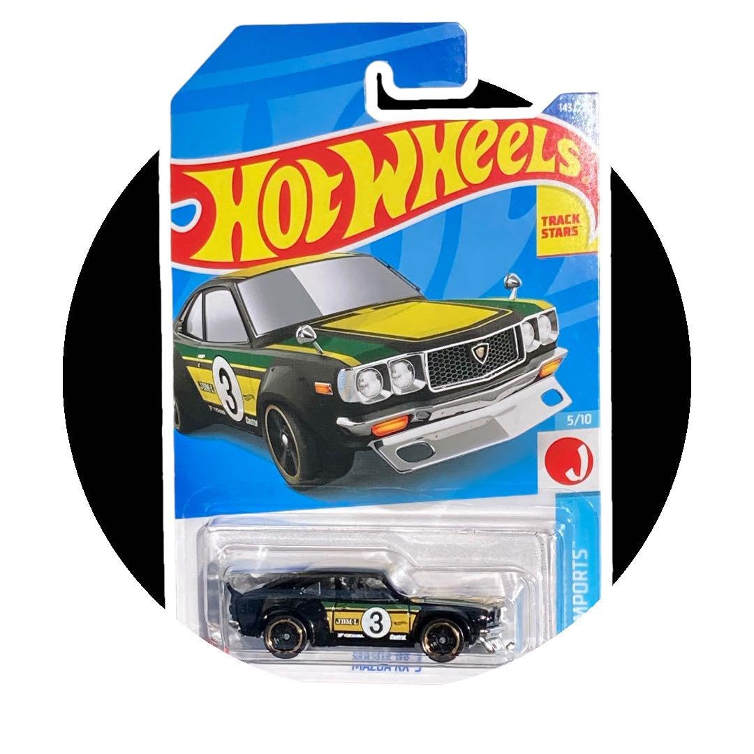 国産名車 1/24 マツダ RX-3 カスタム 街道レーサー 旧車 ミニカー Jada 1:24 JDM Tuners 1974 Mazda RX-3 Glossy Black/Red Diecast