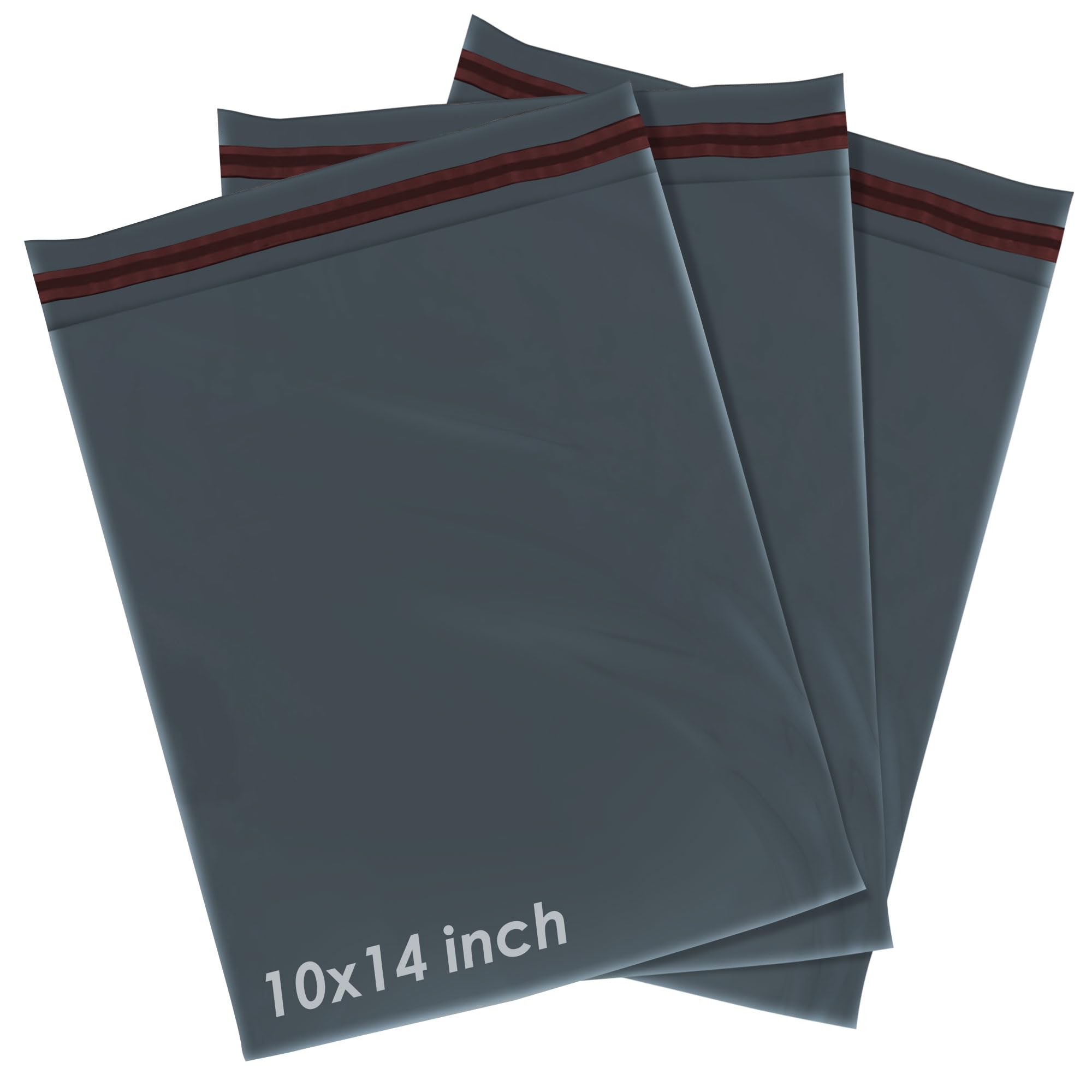 50 Parcel Bags, 10 x 14 Size Postage Bags iSOUL Mailing Bags for Posting Large and Small Postal Delivery, Durable Packaging Bags Suitable for Business and Personal Use Grey