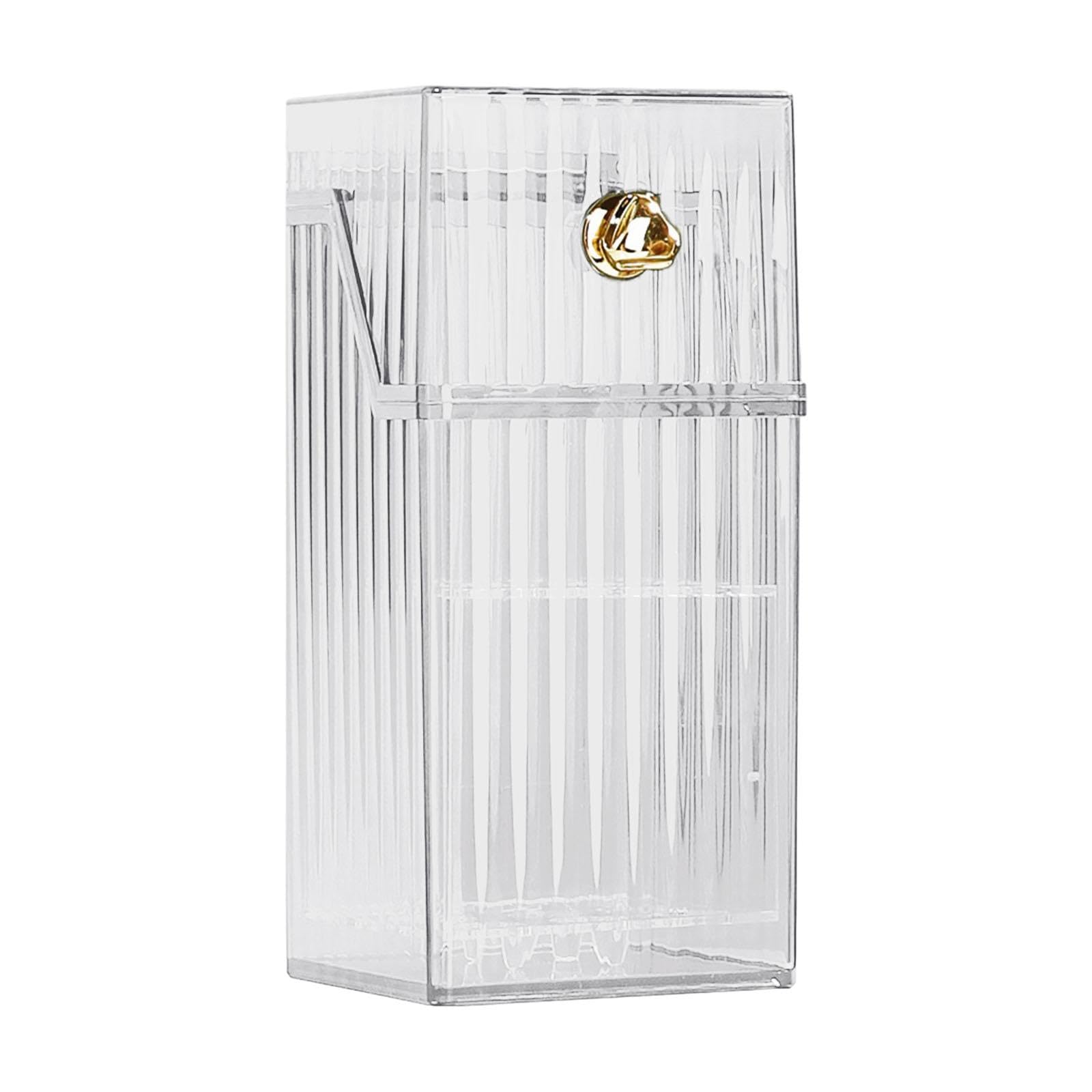 CHUOZI Storage Unit with Slots for Drying Makeup Tools on Countertop, White