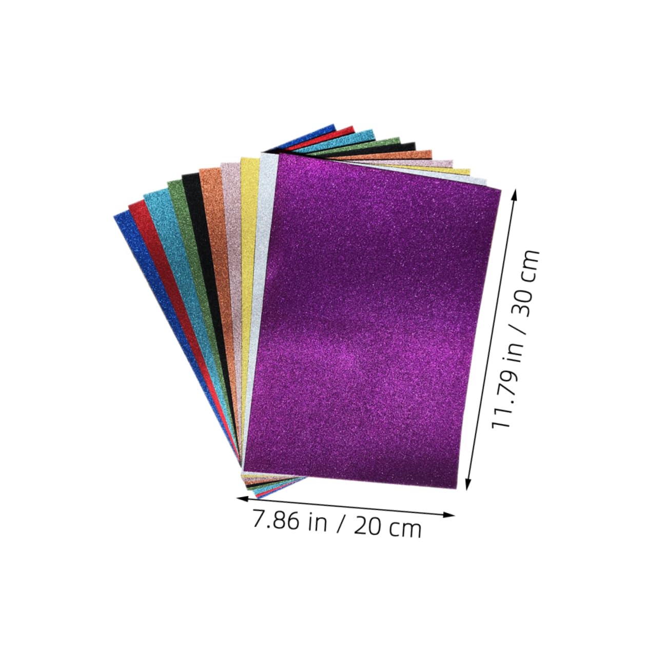 Cartoncino Glitterato A4 50 Pezzi in Glitter Paper per DIY