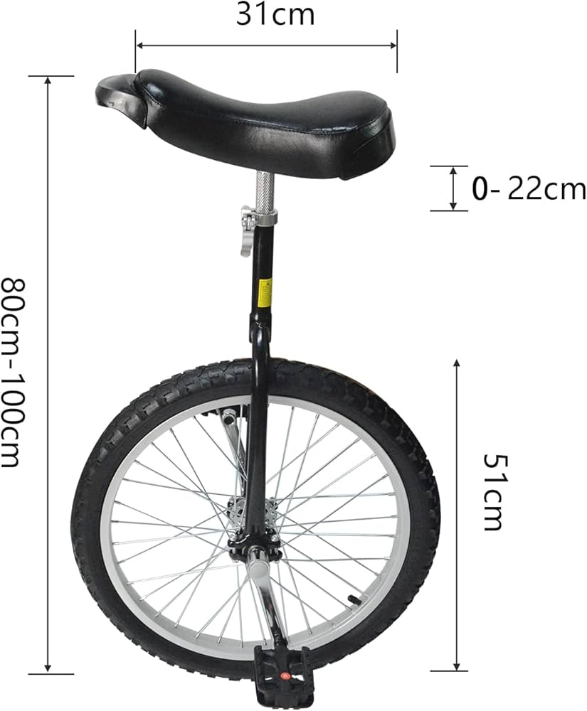 Amazon | sumunior 一輪車 20インチ ブラック スキッドプルーフ