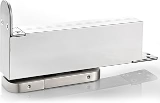 Door Closer HGT-100W - Invisible Self Closing Door Hinges Heavy Duty Hardware, Shaft Stainless Steel Hidden Pivot Hinge for Wood & Metal Doors (Made in Taiwan)