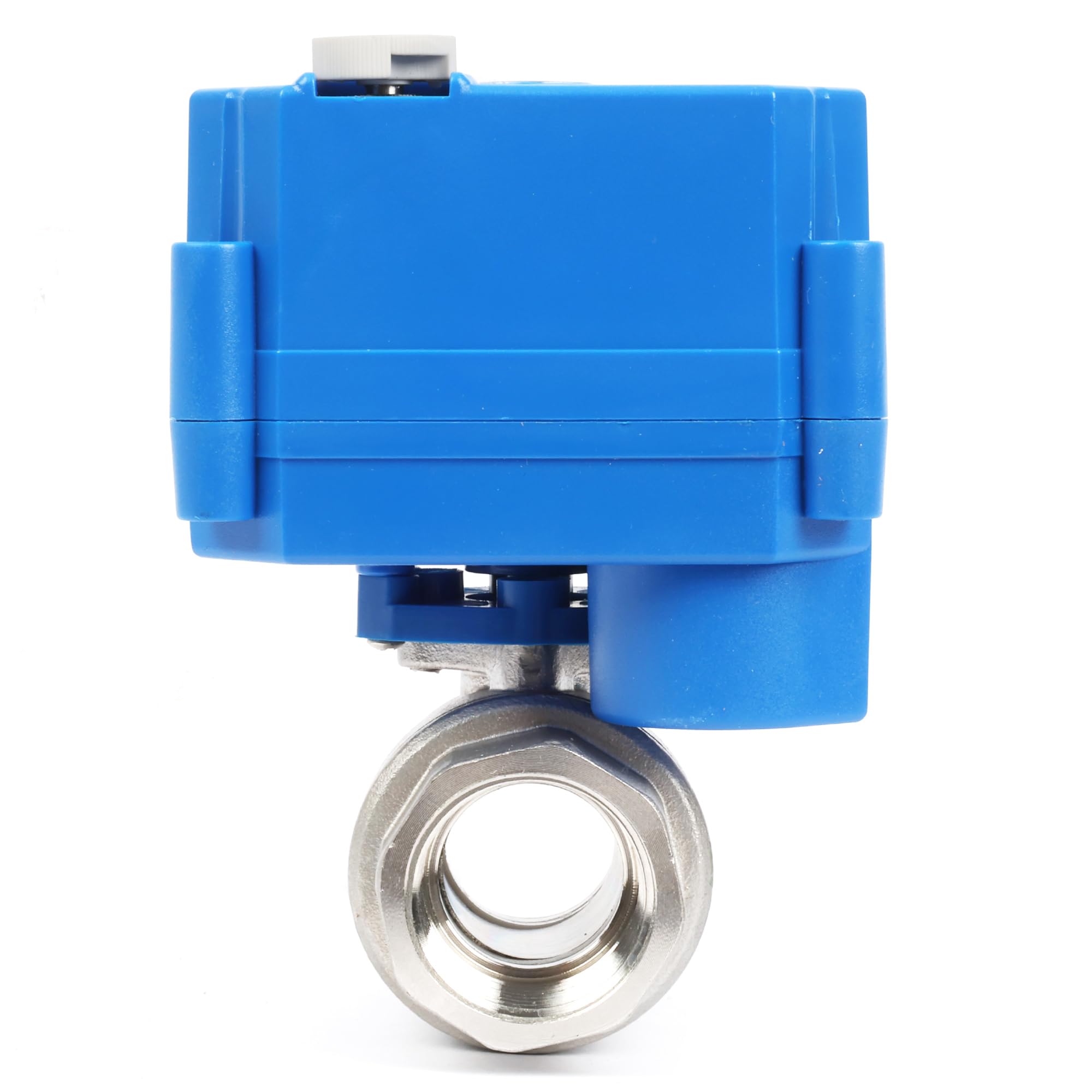 U.S. Solid Valvola a sfera motorizzata in acciaio inossidabile 3/4" - 85-265V AC, ritorno automatico 2 fili, comando manuale, normalmente aperta, porta completa