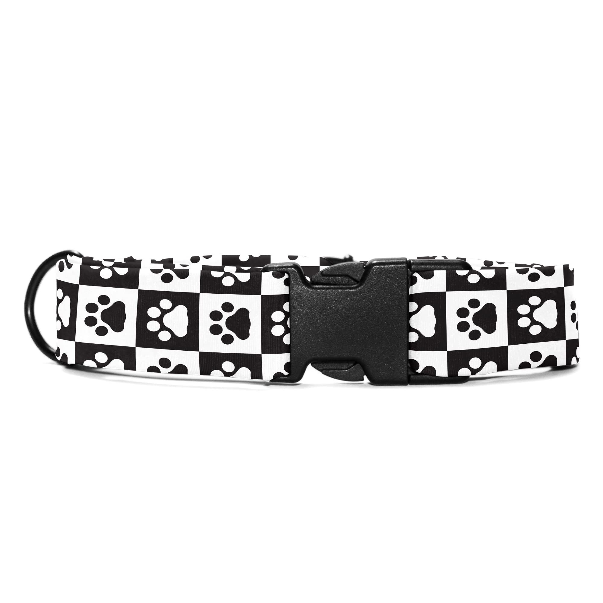 Collars by Taggie™ - Paws & Boxes | Butter Soft Fabric | Strong Hold | Seamless Stitch | Super Vibrant Print | Metal Hardware (S) (B0BVGHHMLP) Amazon Price History, Amazon Price Tracker