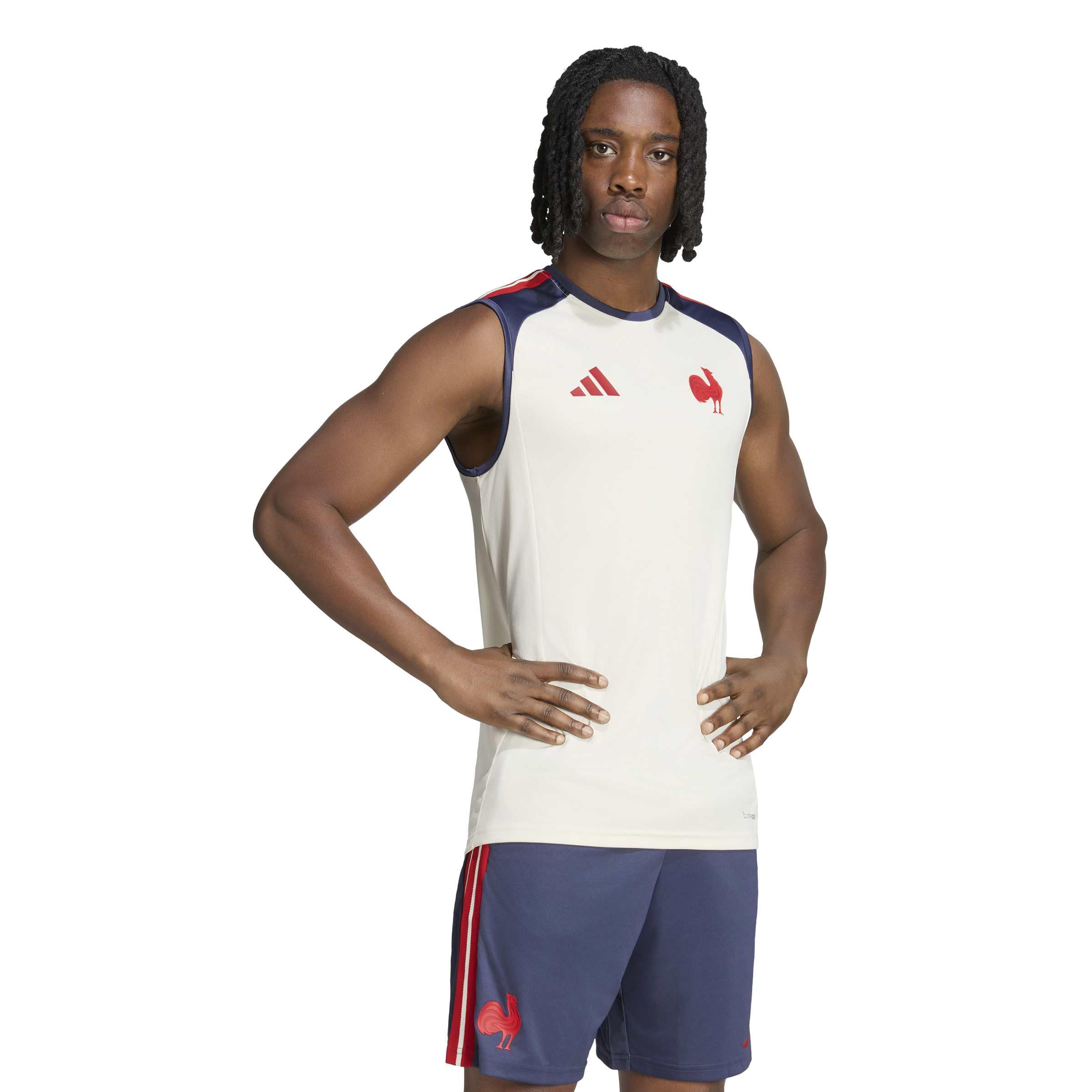 adidas T-Shirt de Rugby France pour Homme