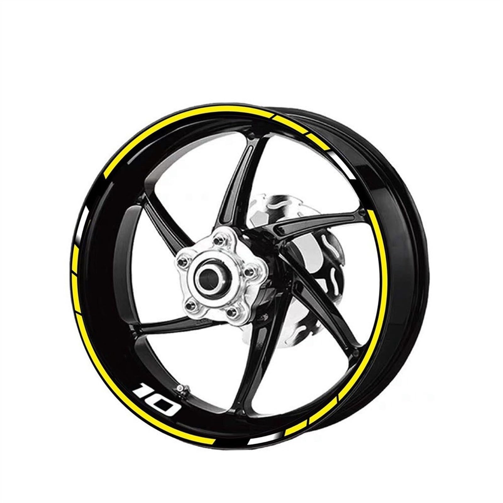 Stickers Motorcycle Wheel Stickers Night Reflective Decorative Rim for Kawasaki ZX10R ZX-10R ZX 10R(Style 1)