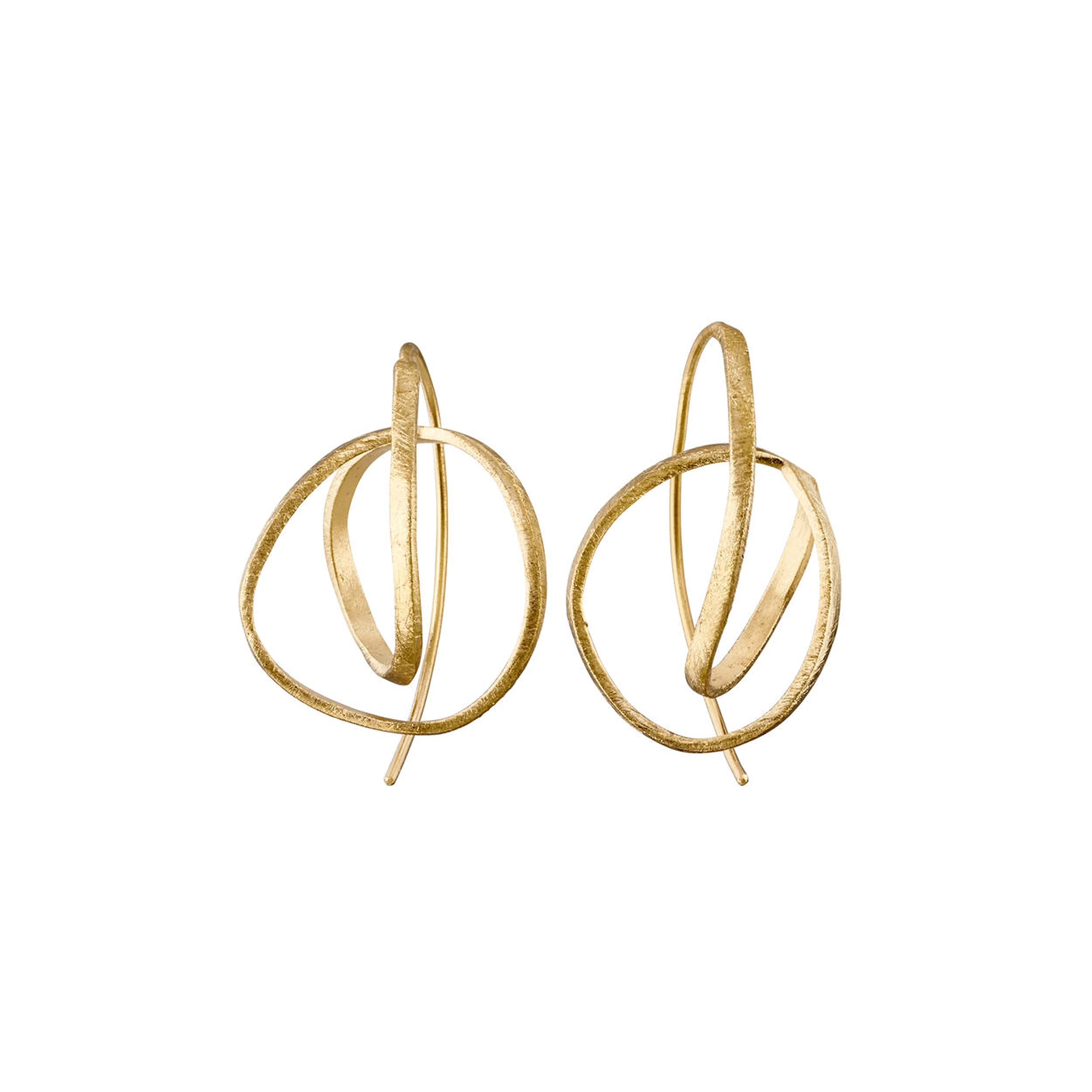JOI D'ART PENDIENTES DORADOS EMBOLIC | Diseñado por Cristina Julià | Joidart | Colección Embolic | Latón con baño de oro