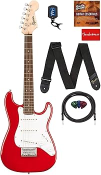Amazon.com: Fender Squier 3/4-Size Kids Mini Strat Electric