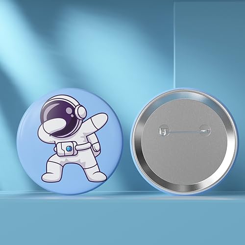 Miniatura 7 de BEAMNOVA 100 juegos de suministros de botones de metal en blanco de 0.984 in  0.98 pulgadas (aproximadamente 1 pulgada) para máquina de hacer