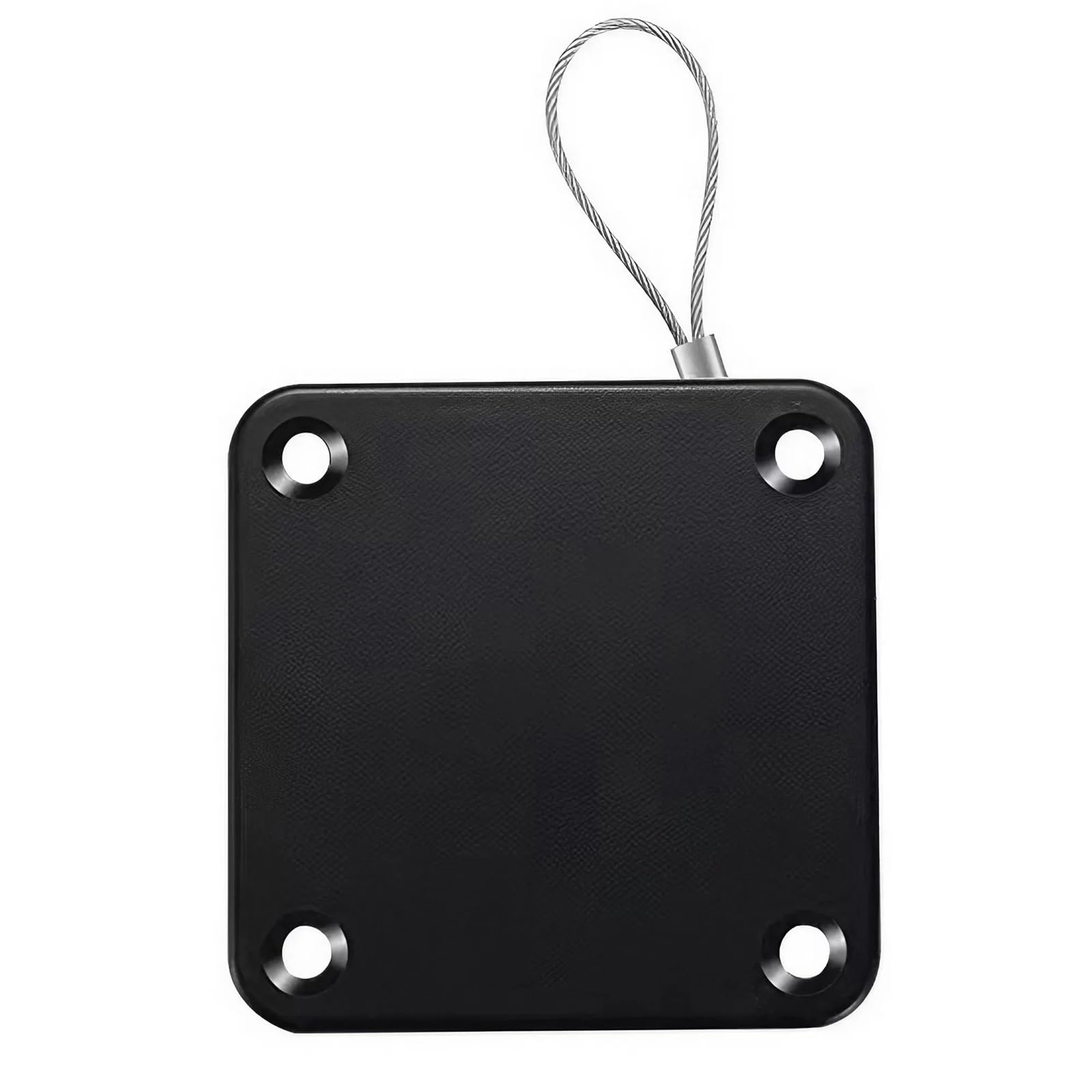 Cierre automático de puertas con tope ajustable sin perforaciones color negro