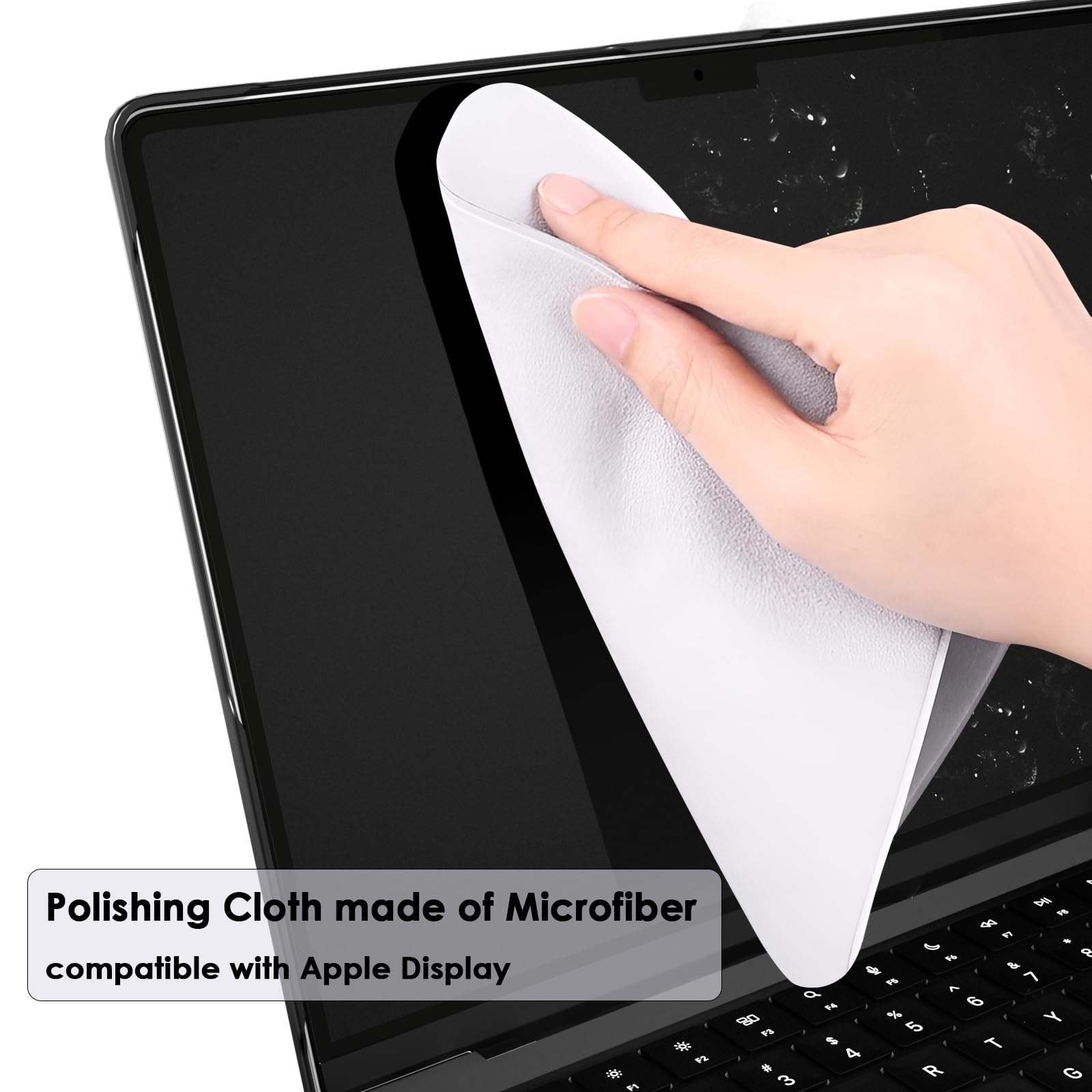 eleger Cover anti-cracking compatibile con MacBook Pro 16 pollici M4(A3403 A3186) M3(A2991) M2(A2780) M1(A2485), versione 2024 2023 2021, bordo in TPU nero e Custodia rigida in PC, Trasparente opaco