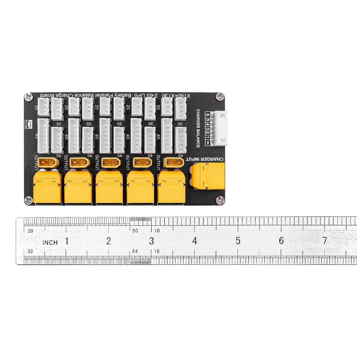 Lipo Battery Parallel Charging Board 2 in 1 Piastra di ricarica parallela XT30 XT60 Plug Supporta 5 confezioni per 2S-6S Lipo Battery