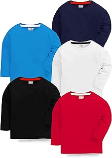 Kuchipoo Boys Full Sleeves Regular Fit Plain T-Shirts