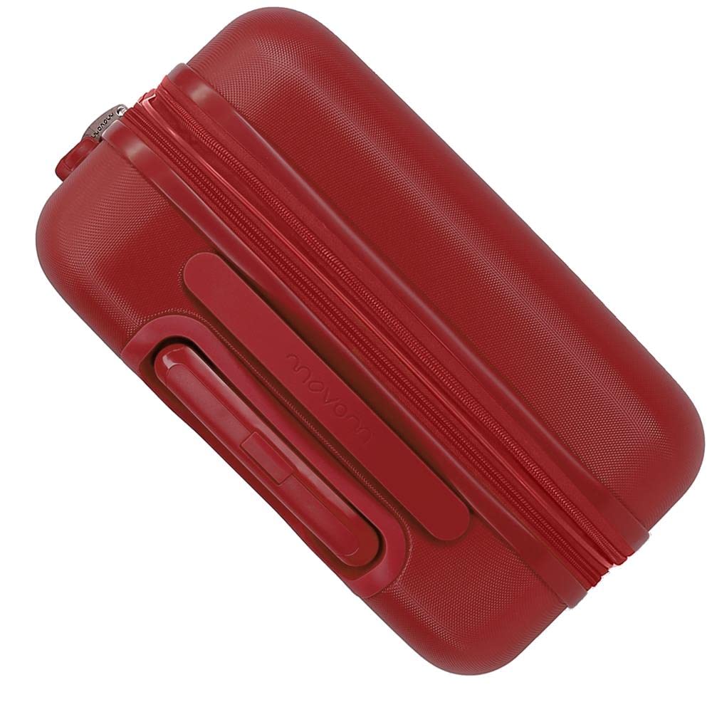 Movom Galaxy, walizka kabinowa, zestaw walizek, wykonana z tworzywa ABS, mocnego i lekkiego materiału, boczny zamek szyfrowy na walizce dla bezpiecznej podróży, bordowy, 40 x 55 x 20 cm, Rozkładana